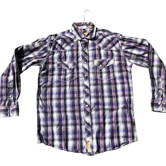 Larry Mahan Pearl Snap Button Up Shirt Xl - Picture 1 of 3
